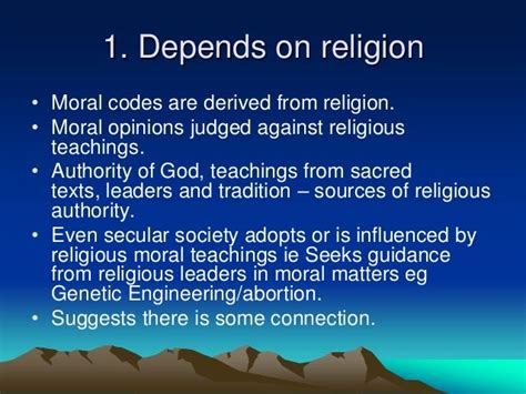 relationship between morality and religion