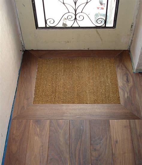 Creating A Mat Well At The Front Door Looks Neat And Will Keep Your New
