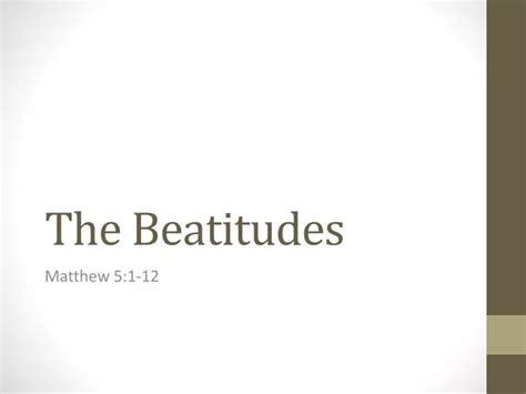 Ppt The Beatitudes Powerpoint Presentation Free Download Id2338174
