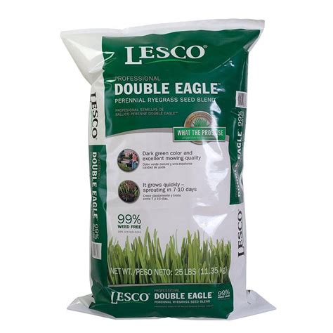 Lesco Double Eagle Turf Type Perennial Ryegrass Blend Seed 018793 The