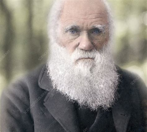 1879 Charles Darwin Colour Photograph Stock Image C0111006