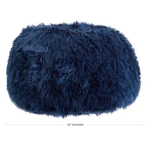 The standard of these components determines the standard of the beanbag chair. Himalayan Faux-Fur Navy Bean Bag Chair | Pottery Barn Teen