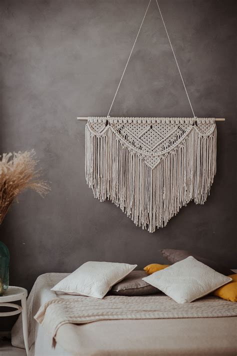 Large Macrame Wall Hanging Bedroom Decoration Wall Etsy