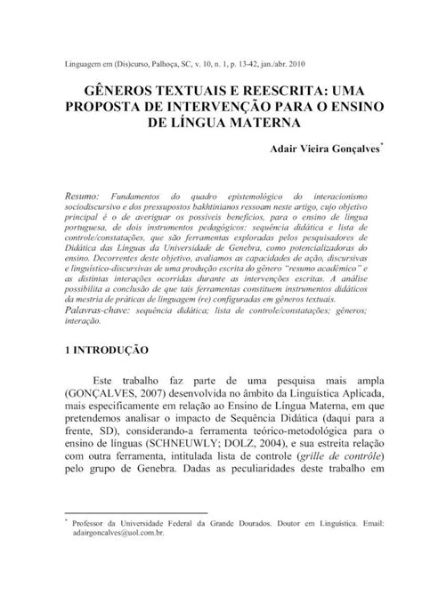 Pdf G Neros Textuais E Reescrita Dokumen Tips