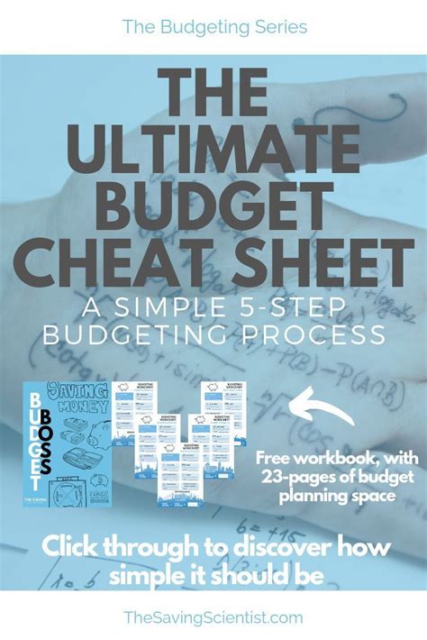 A Simple 5 Step Budget Cheat Sheet In 2020 Budgeting Finances