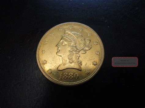 1880 S United States Us 10 Eagle Gold Liberty Head Coin Nr