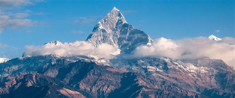 Himalayas Wallpaper 4k Mountain Peak Clouds Mountains
