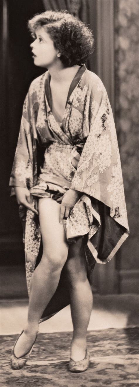 Thighs The Limit Clara Bow Age In Kimono Hula Vintage Hollywood Stars Hooray