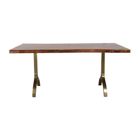 Live edge coffee table, mid century modern coffee table, rustic coffee table, solid hardwood maple furniture 59 x 14 x 17 #21211. 56% OFF - West Elm West Elm Live Edge Dining Table / Tables
