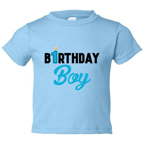 Funny Threadz Boys 1 Year Old “birthday Boy Toddler Shirt Birthday