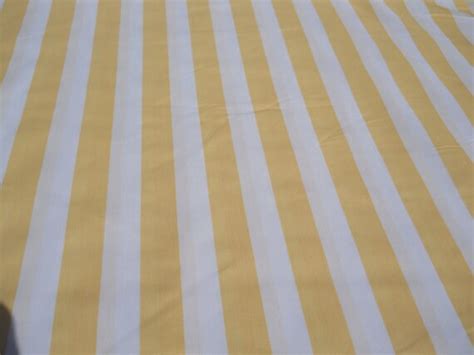 Mustard Yellow Stripe Fabric Yellowwhite By Thefrenchpillow