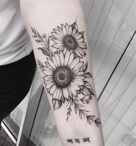 135 Sunflower Tattoo Ideas A Remιnder Of Joyful Energy With You