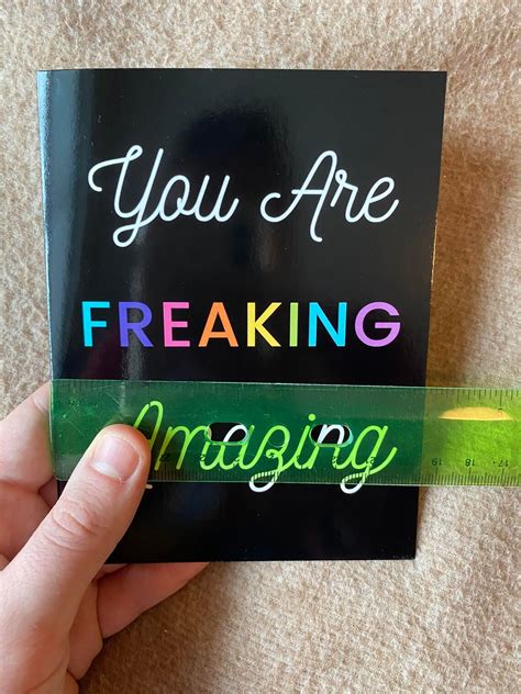 You Are Freaking Amazing Card Blank Inside Glossy 4 X Etsy
