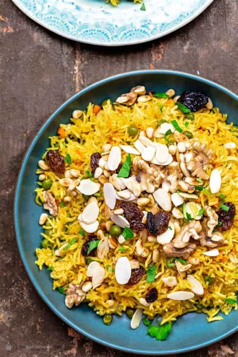 Easy Rice Pilaf With Peas And Carrots The Mediterranean Dish