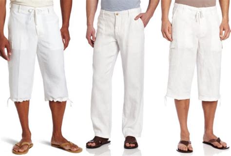 Cargo pants or cargo trousers, also sometimes called combat trousers (or combat pants) after their suit trousers, also known as dress pants in the us, are a style of trousers intended as formal or what are military pants made of? Mens White Linen Beach Pants - ChoozOne
