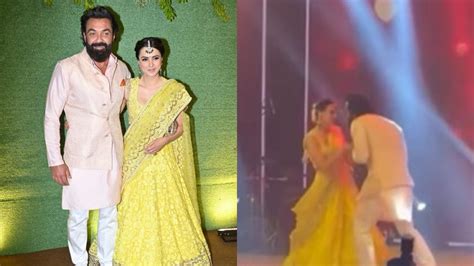 Karan Deol Wedding Bobby Deol Wife Tanya Dance On Humko Sirf Tumse
