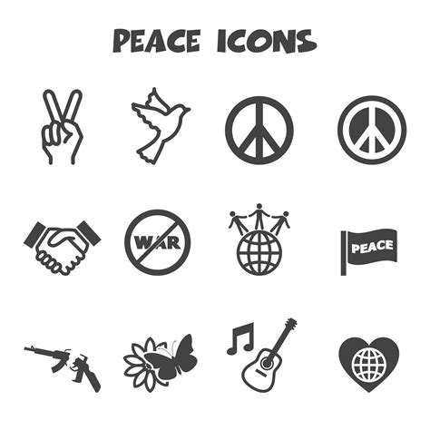 Peace Icons Symbol 672993 Vector Art At Vecteezy
