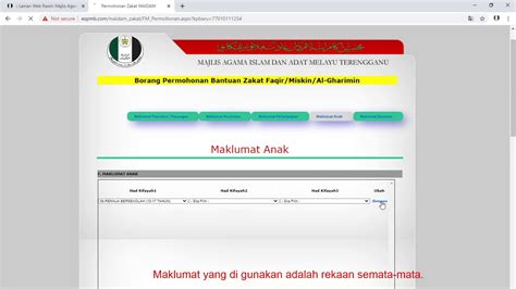 Setelah anda masukkan myid (no kad pengenalan) dan kata laluan. Cara Mengisi Borang Permohonan Bantuan Zakat MAIDAM - YouTube