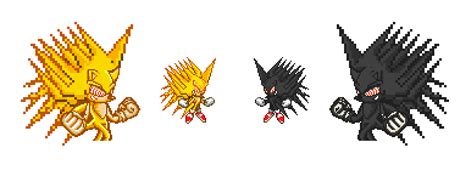 Fleetway Semi Mega Hyper Sonic Sprites By Multiadventures984 On Deviantart