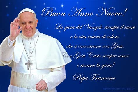 Cartoline Per Tutti I Gusti Cartolina Buon Anno Nuovo Con Papa