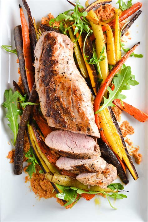 It's a very lean cut of protein, and it's. Roasted Pork Tenderloin with Carrot Romesco - Things I ...