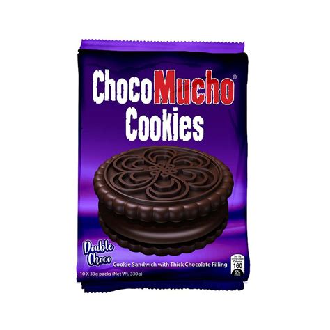 Choco Mucho Cookie Sandwich Double Choco 33g Shopee Philippines