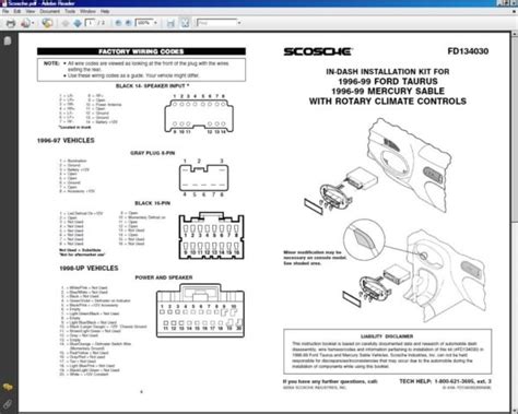 Ford Escape Stereo Wiring Diagram