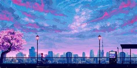 Enjoy some beautiful scenery art tumblr: Anime Cityscape Landscape Scenery 5k, HD Anime, 4k ...