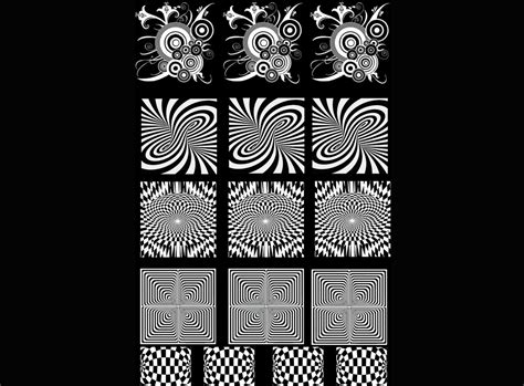 Optical Illusions 78 To 1 14 White 134 Fused Glass Decals