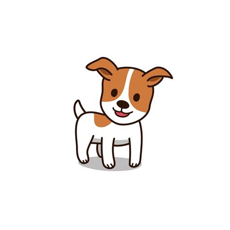 Personaje De Dibujos Animados Lindo Jack Russell Terrier Perro 2303262
