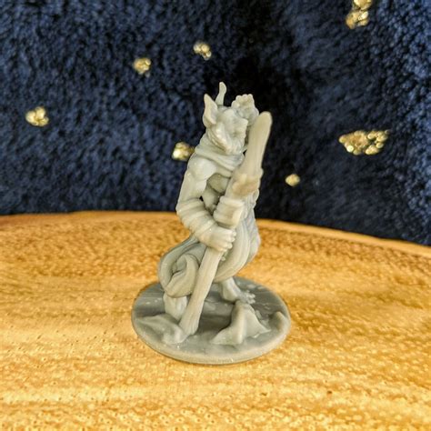 Catfolk Druid 3d Printed Resin Tabaxi Great For Dungeons Etsy