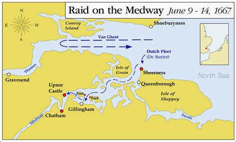 Raid On The Medway Anglo Dutch Wars Medway Chatham