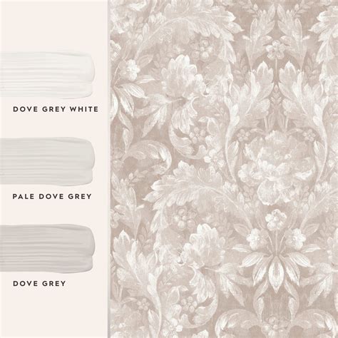 Laura Ashley Apolline Dove Grey Wallpaper