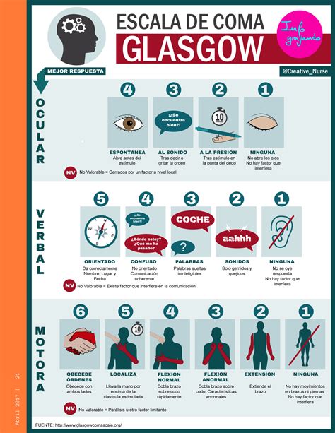 Escala de coma de Glasgow Enfermería Creativa