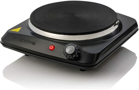 Heats Up In Seconds The Ovente Electric Cast Iron Burner Is Equipped With A 7” Cast Iron Plate