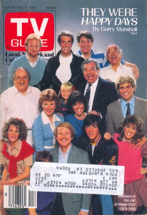 Tv Guide 1622 April 28 1984 Cast Of Abcs Happy Days Jim