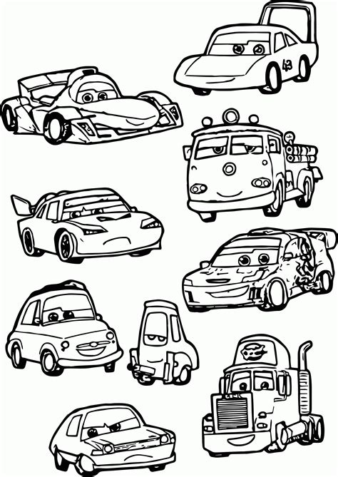 Cars 2 Printable Coloring Pages Sketch Coloring Page