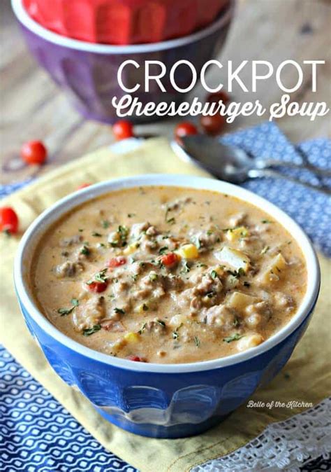 Crockpot Cheeseburger Soup Recipe