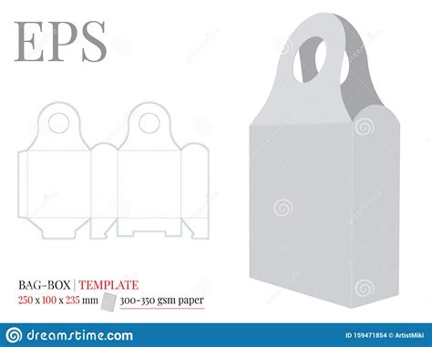 A corporate gift box, filled with a collection of themed items, will make a lasting impression on employees, clients, and customers. Gift Box With Handle Template, Vector With Die Cut / Laser ...