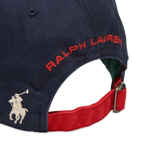Polo Ralph Lauren Polo Sport Baseball Cap Newport Navy And Red End