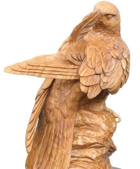 Falcon Sculpture Sculpture Bird Carving Wildlife Artists