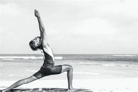 Asian Yoga Man Practice Yoga On The Beach 3 4k HD Wallpaper