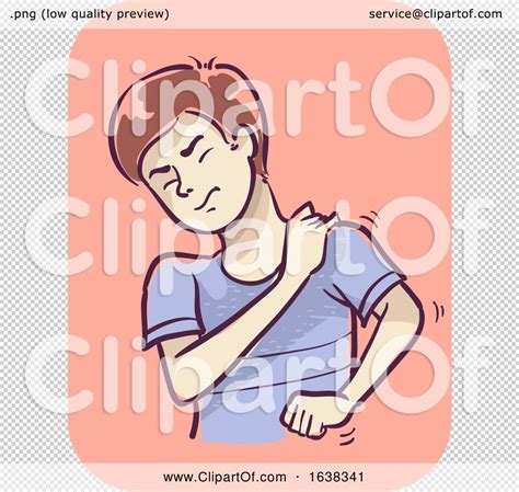 Man Symptom Muscle Pain Shoulder Illustration By Bnp Design Studio 1638341