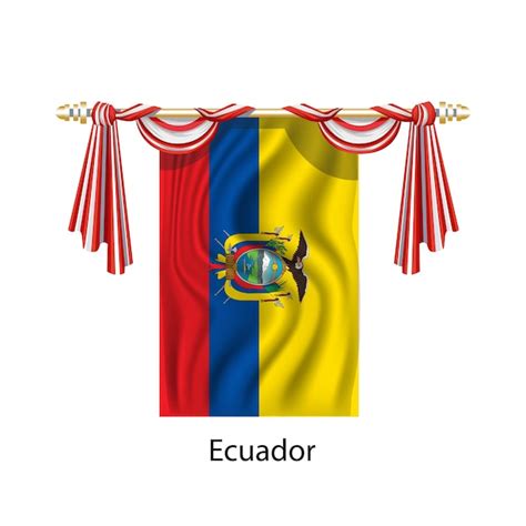 Premium Vector Ecuador Flag Vector Illustration