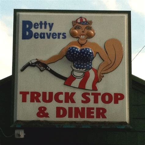 Betty Beavers Truck Stop Retro Sign Neon Signs Old Gas Stations