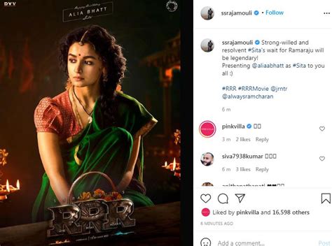 Ss Rajamouli Shares First Look Of Alia Bhatt As Sita From Rrr The Daily Guardian
