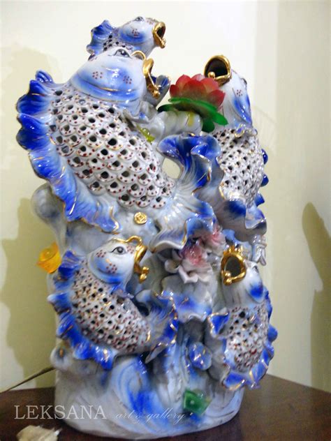 Rotan ialah salah satu hasil darai kekayaan alam di indonesia, daera. LEKSANA art: LAMPU HIAS 5 IKAN