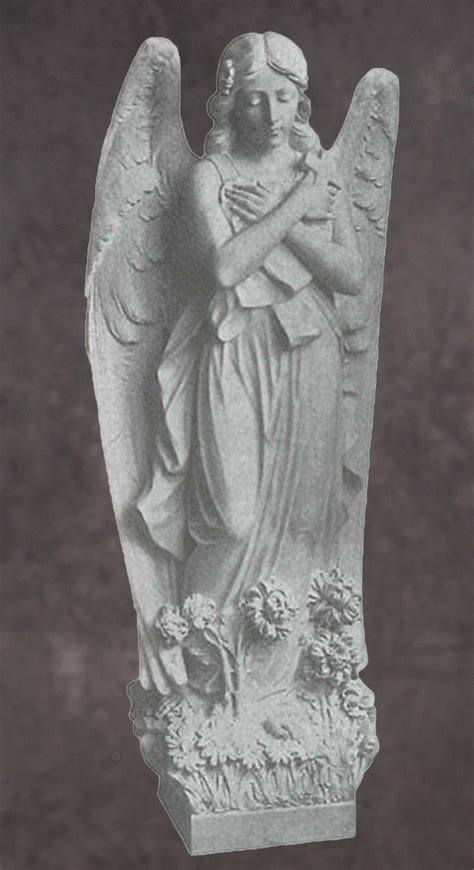 Italian Hand Carved Marble Angel Statue