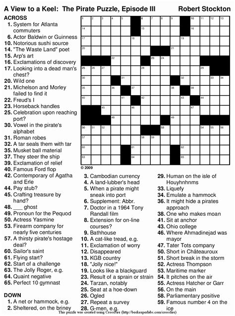Free printable crossword puzzles are very healthful activities for both children as well as adults. Beekeeper Crosswords - Printable Crossword Newspaper | Printable Crossword Puzzles