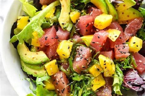 Ensalada De Espinaca Atún Y Aguacate De 154 7 Kcal Receta Fácil En La App Avena